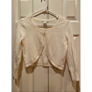 New Worthington White Detailed Cardigan